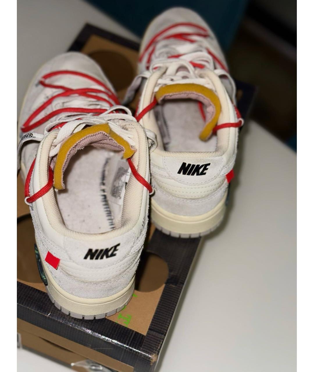 NIKE X OFF-WHITE Серые замшевые кеды, фото 4