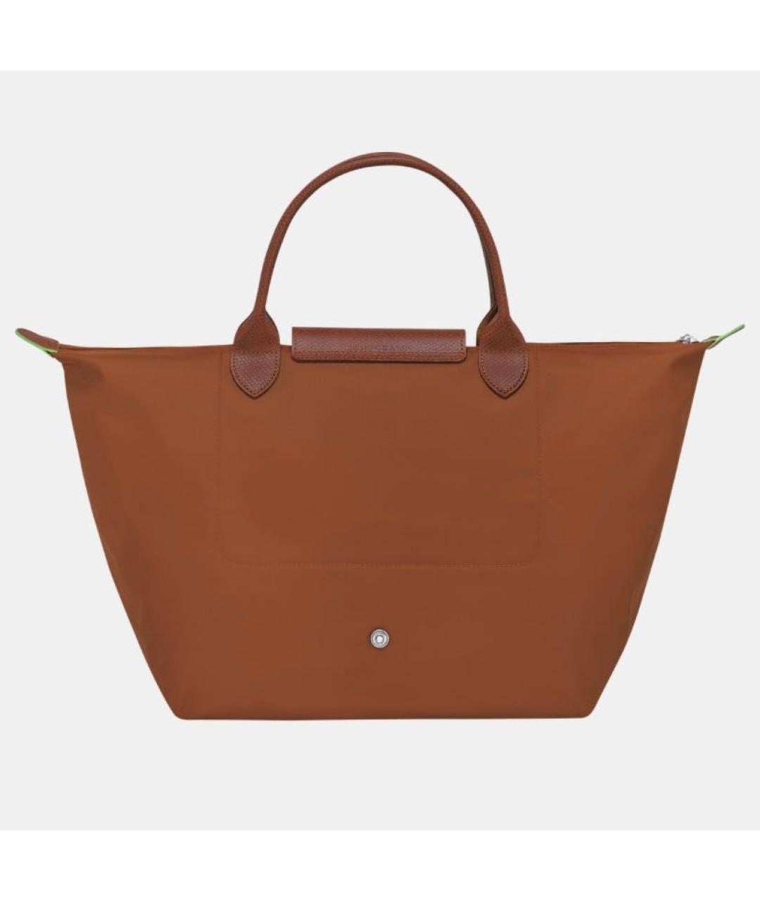 LONGCHAMP Коричневая тканевая сумка тоут, фото 5