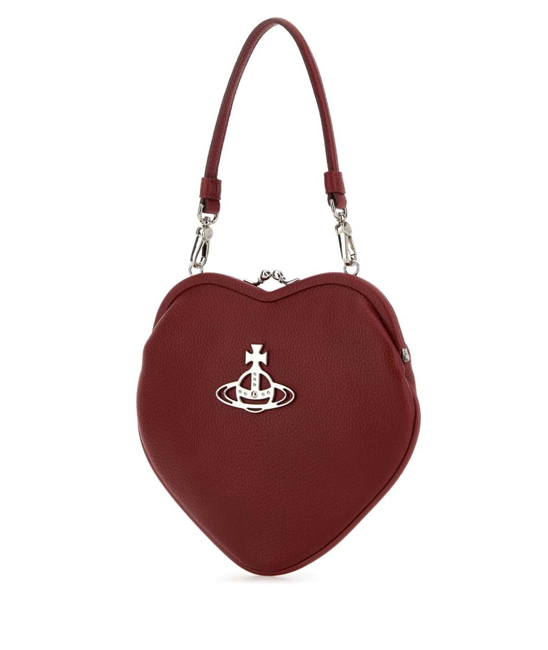 VIVIENNE WESTWOOD Красная сумка с короткими ручками из искусственной кожи, фото 2