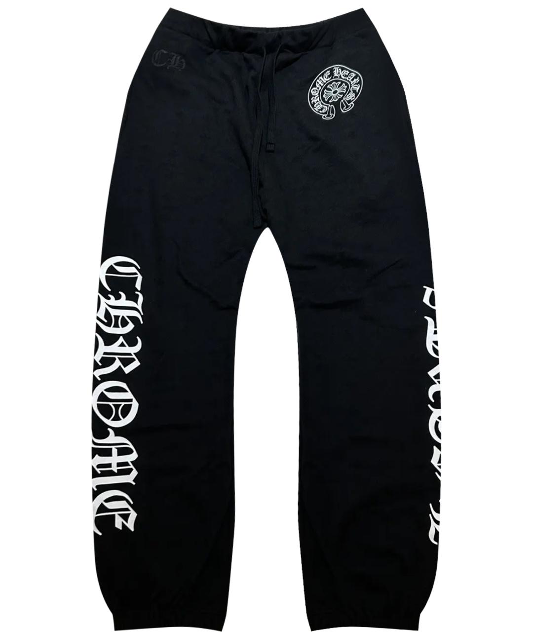 CHROME HEARTS Черные хлопковые спортивные брюки и шорты, фото 1