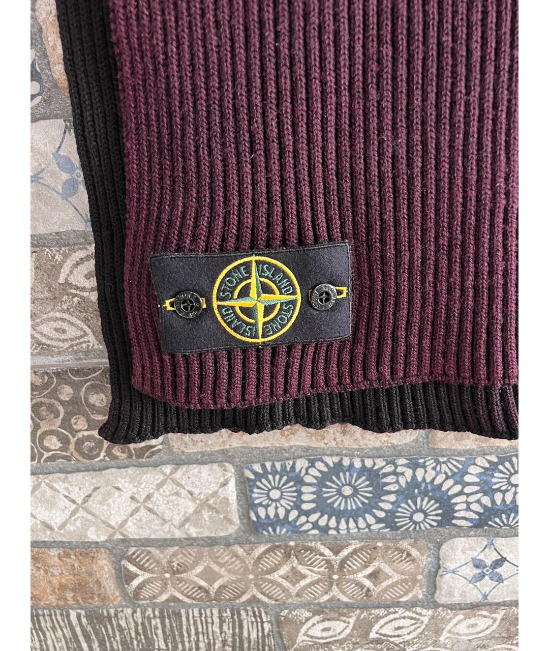 STONE ISLAND Мульти шерстяной шарф, фото 2