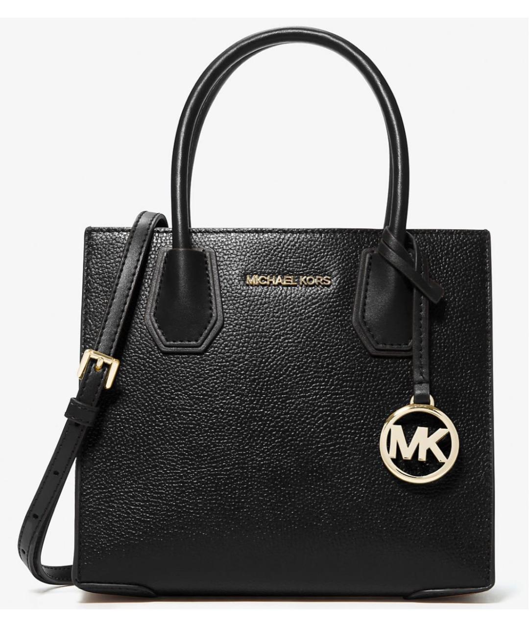 MICHAEL KORS Черная кожаная сумка с короткими ручками, фото 6