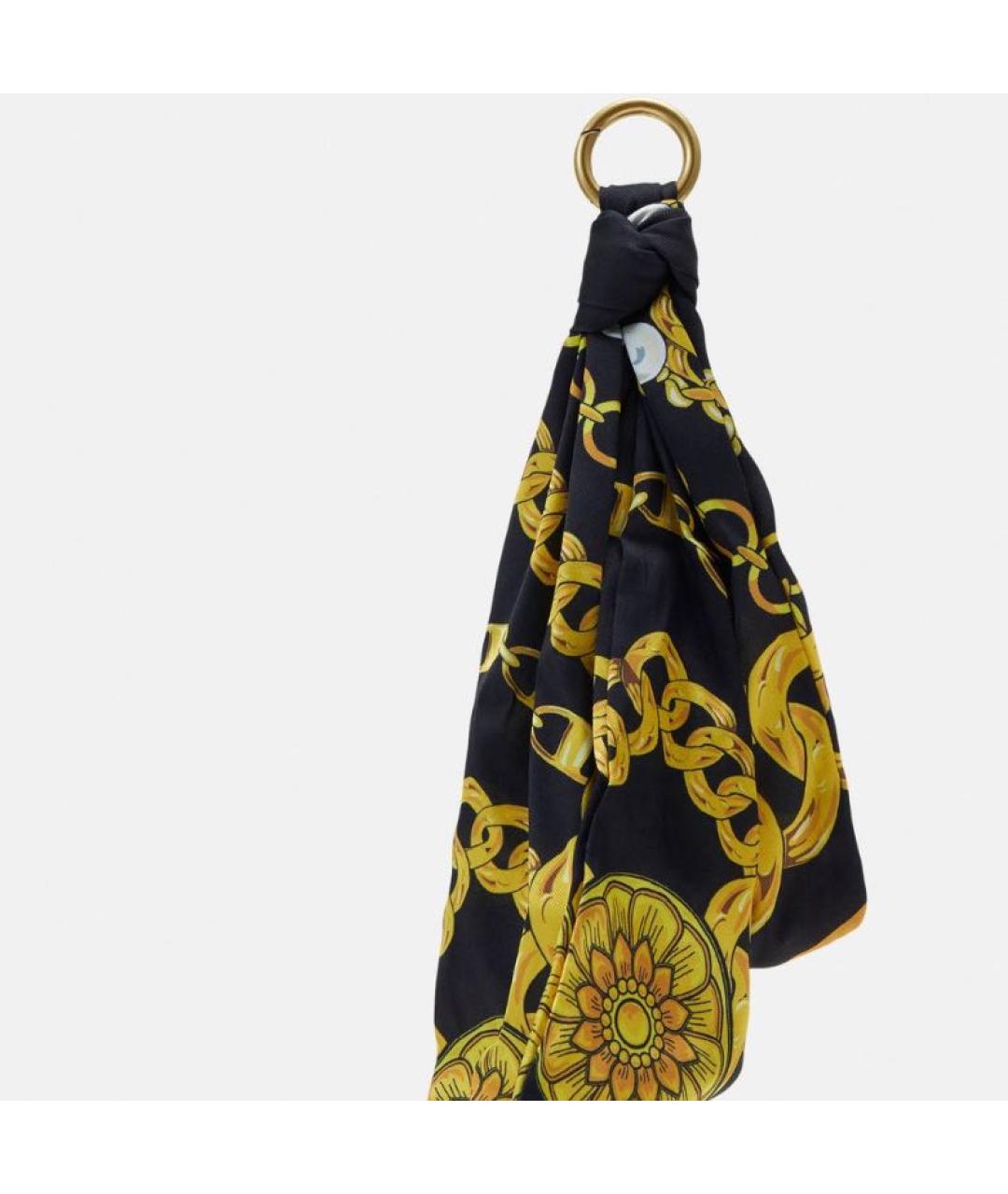 VERSACE JEANS COUTURE Черная сумка с короткими ручками из искусственной кожи, фото 4