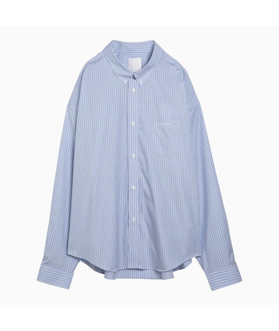 GIVENCHY Голубая хлопковая кэжуал рубашка, фото 2