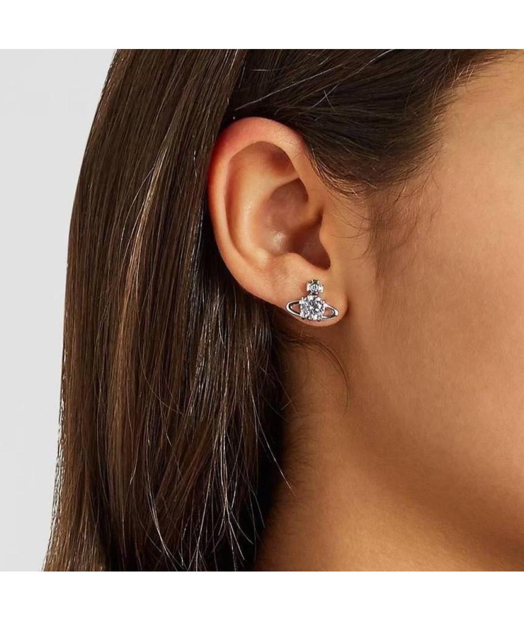 VIVIENNE WESTWOOD Серебряные латунные серьги, фото 2