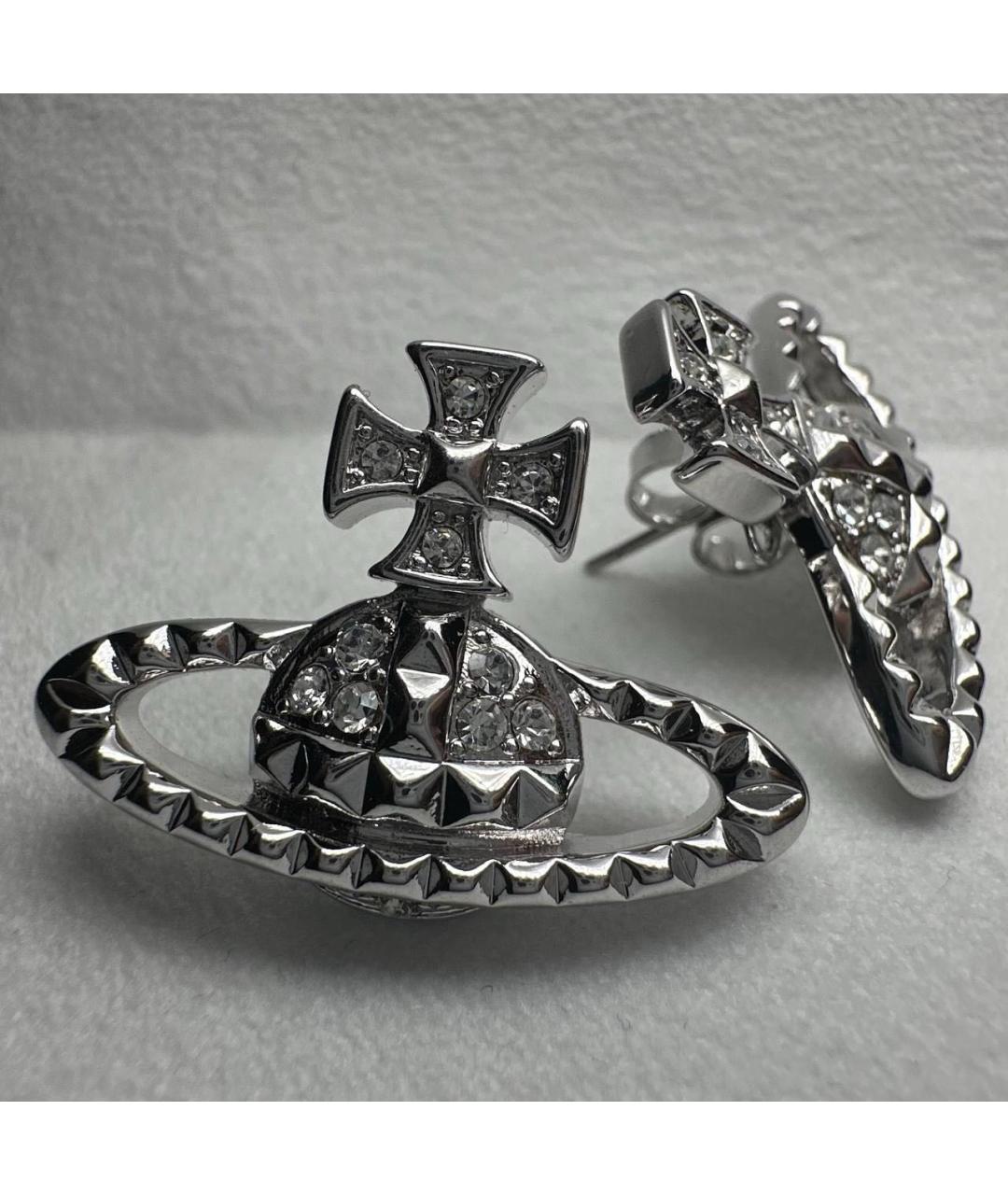 VIVIENNE WESTWOOD Серебряные латунные серьги, фото 3