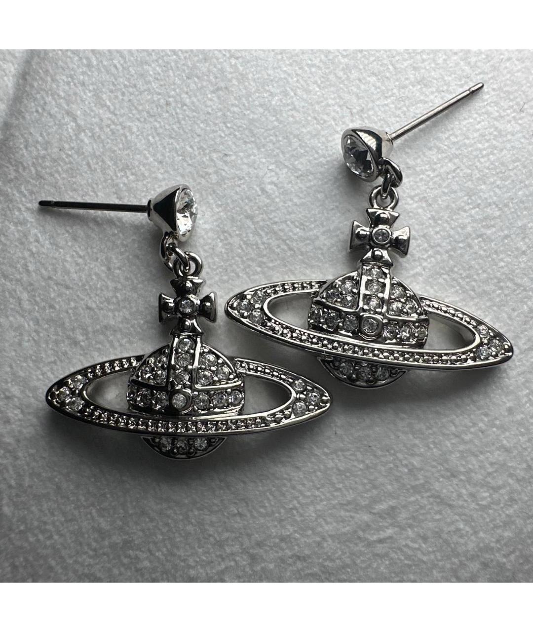 VIVIENNE WESTWOOD Серебряные латунные серьги, фото 3