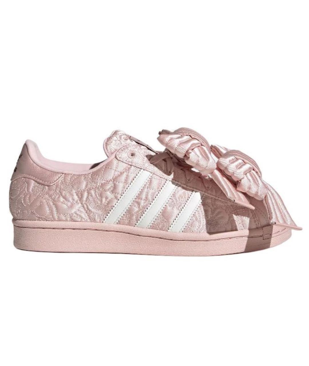 ADIDAS Розовые бархатные кроссовки, фото 1