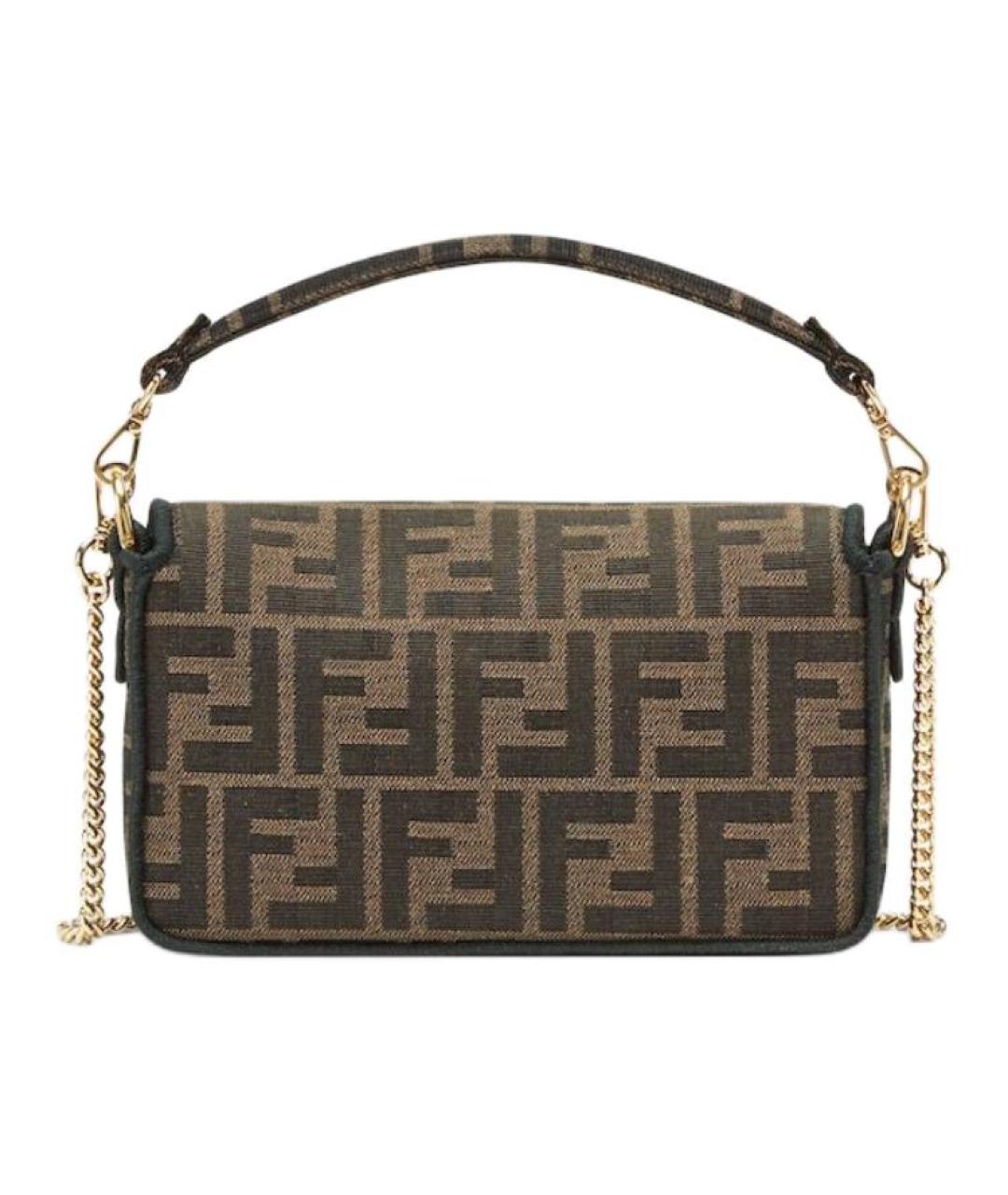 FENDI Коричневая сумка через плечо, фото 3