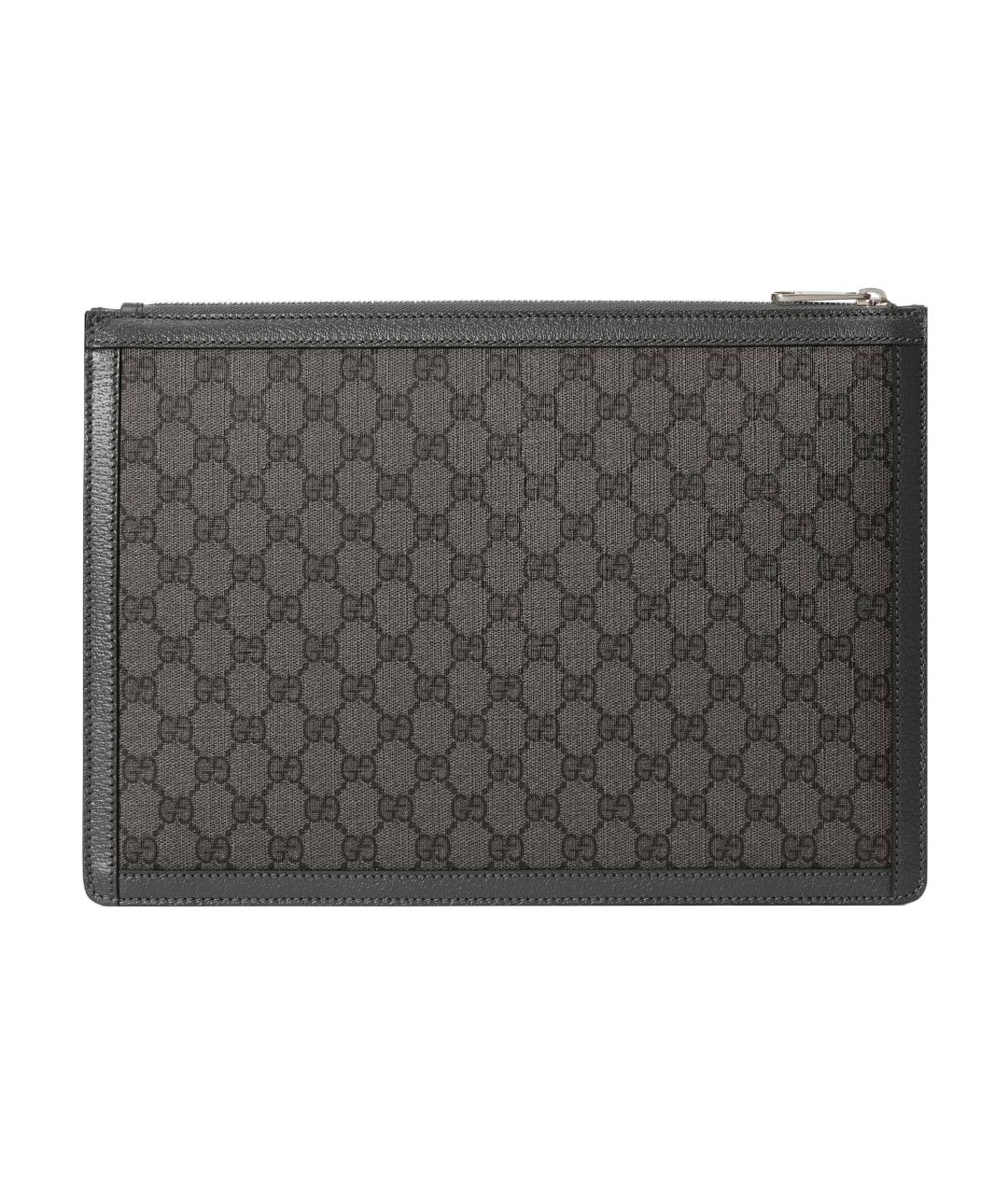 GUCCI Черная тканевая папка для документов, фото 3