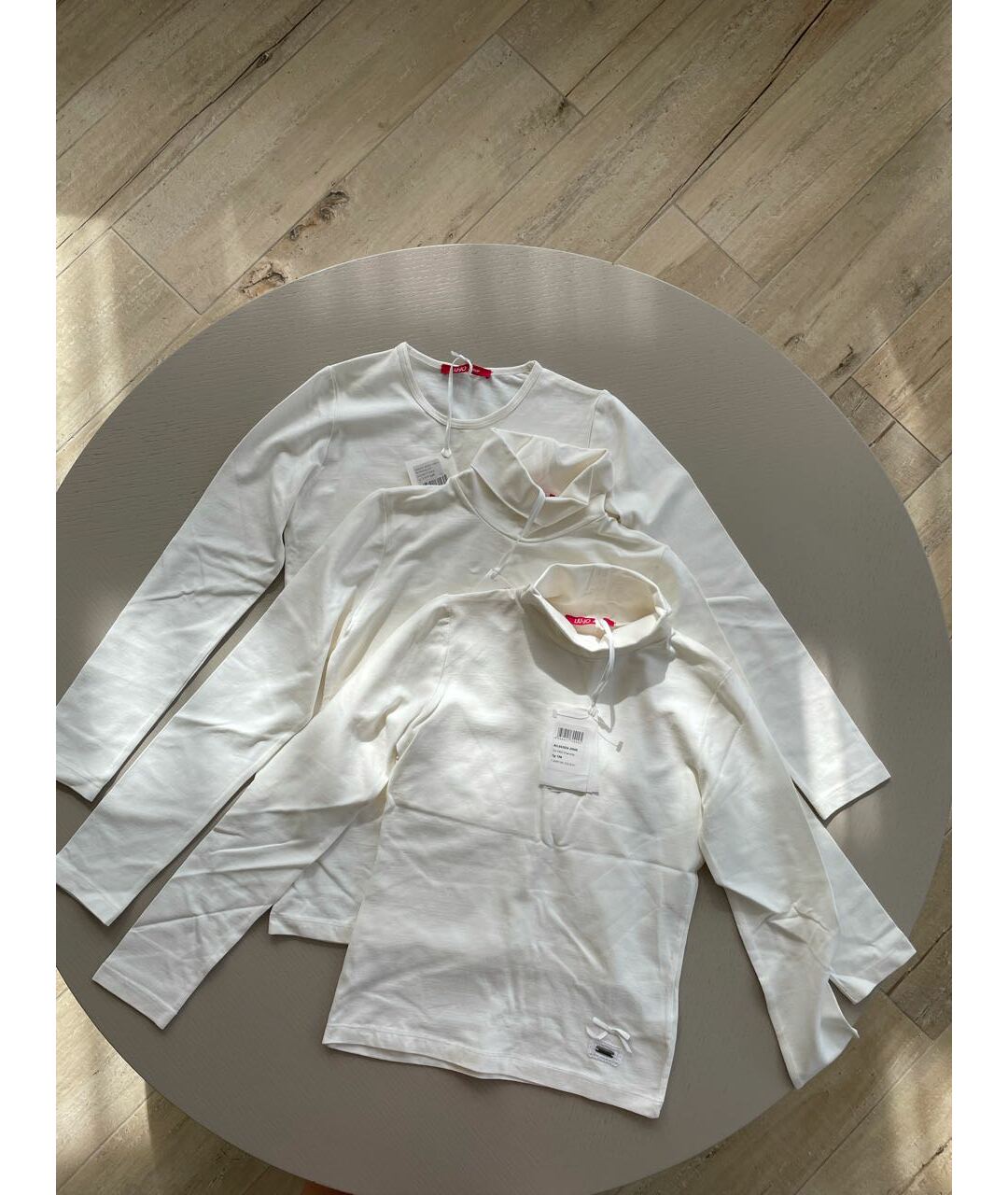 LIU JO Белый хлопковый детская футболка / топ, фото 8
