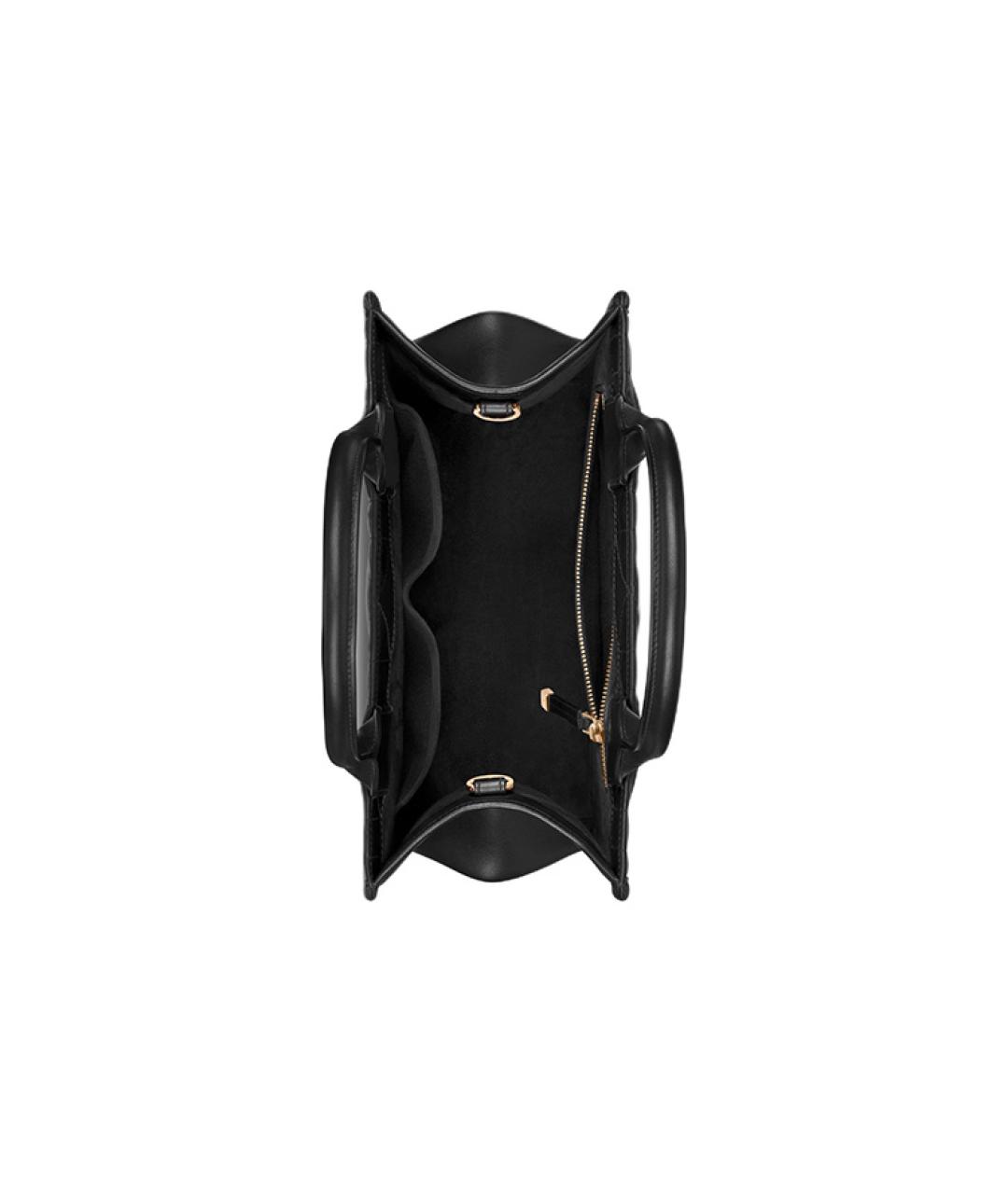 CHRISTIAN DIOR Черная кожаная сумка через плечо, фото 5