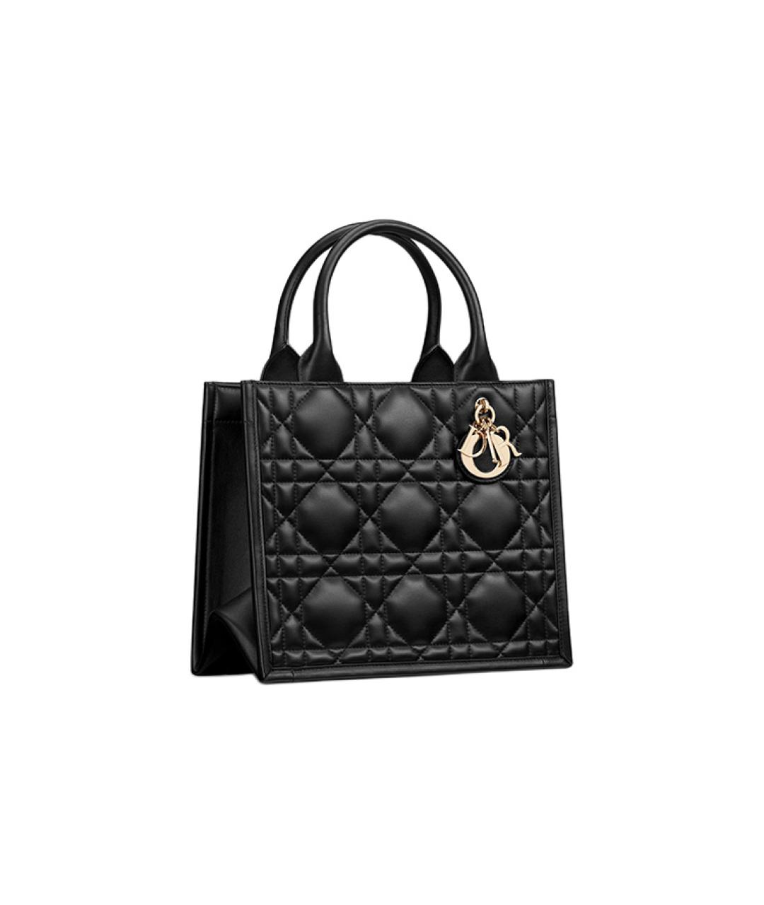 CHRISTIAN DIOR Черная кожаная сумка через плечо, фото 2