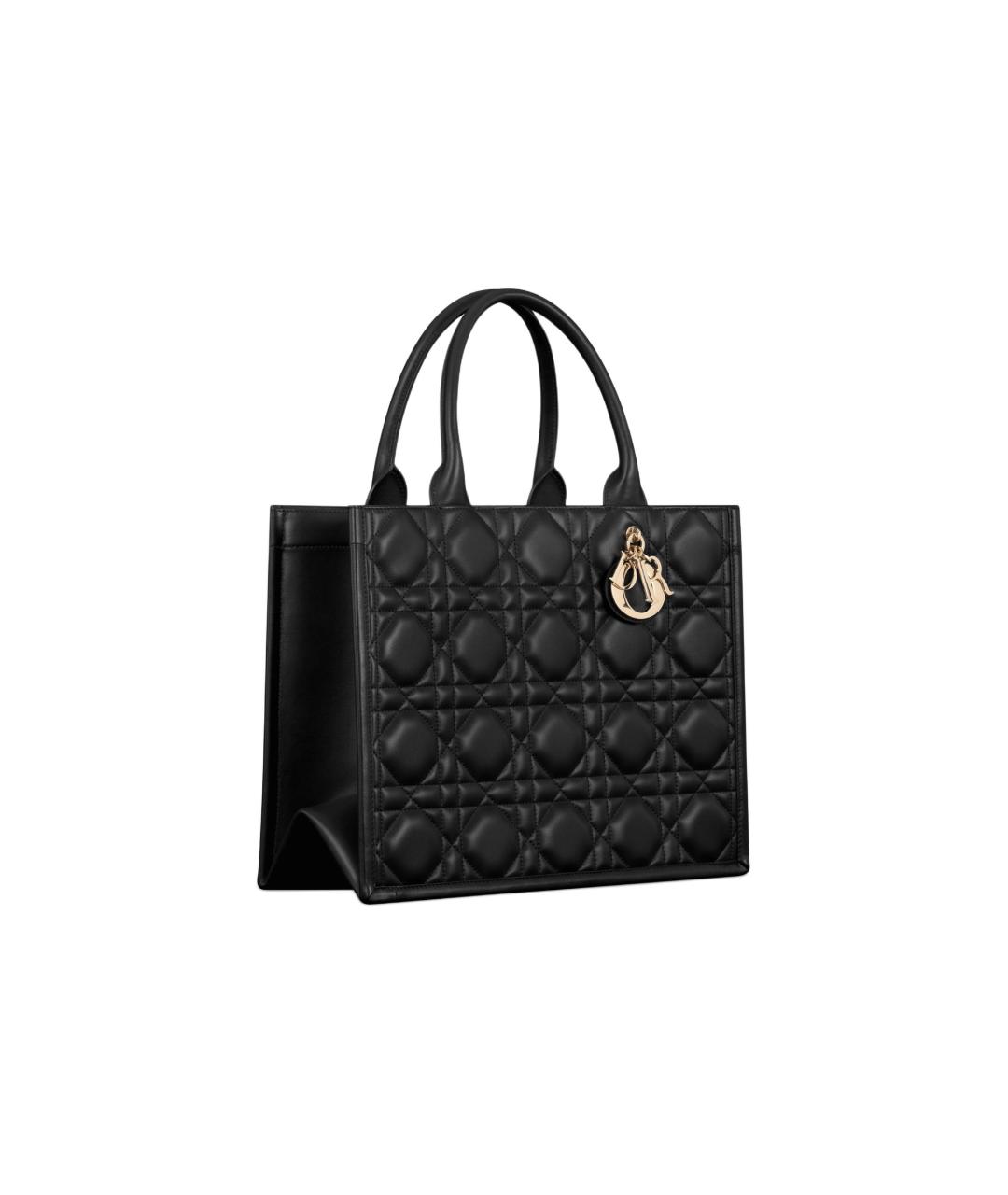 CHRISTIAN DIOR Черная кожаная сумка через плечо, фото 3