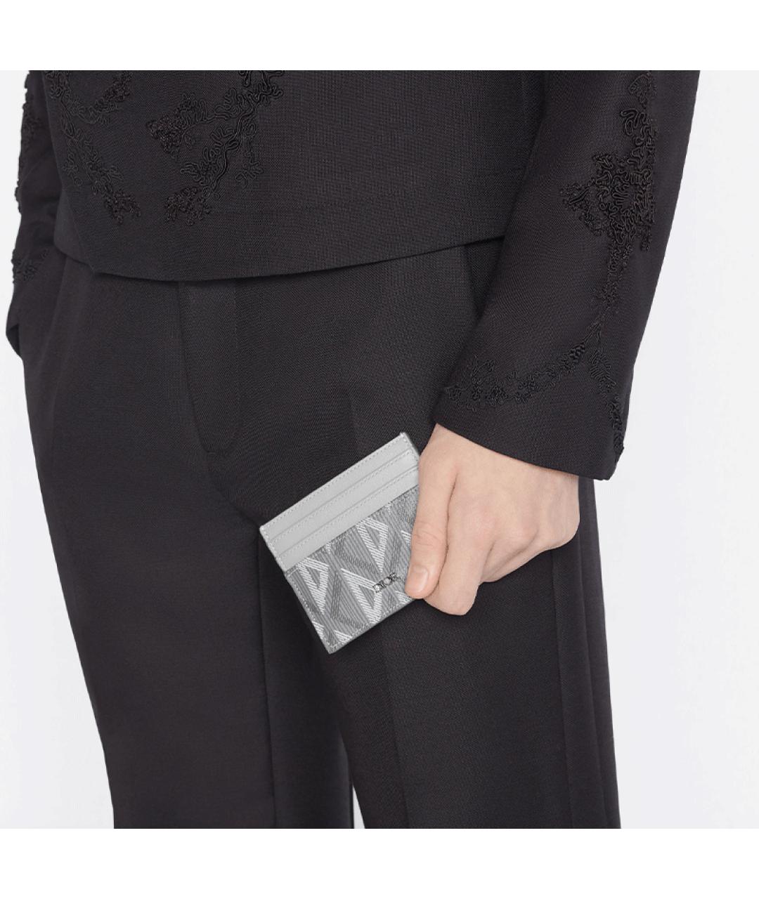 CHRISTIAN DIOR Серый кардхолдер, фото 4