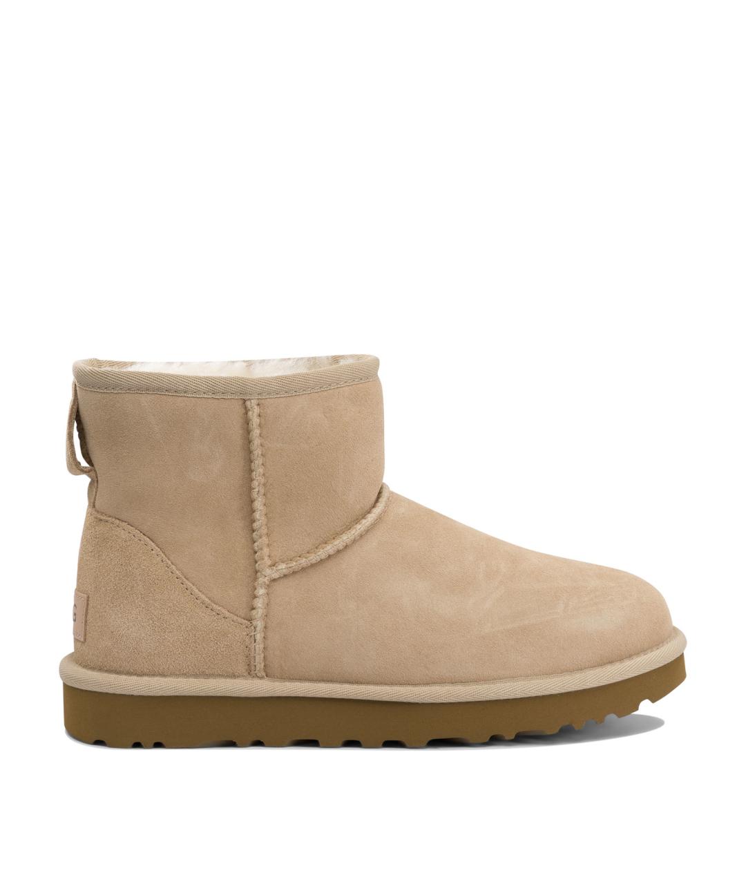 UGG AUSTRALIA Бежевые кожаные ботинки, фото 1