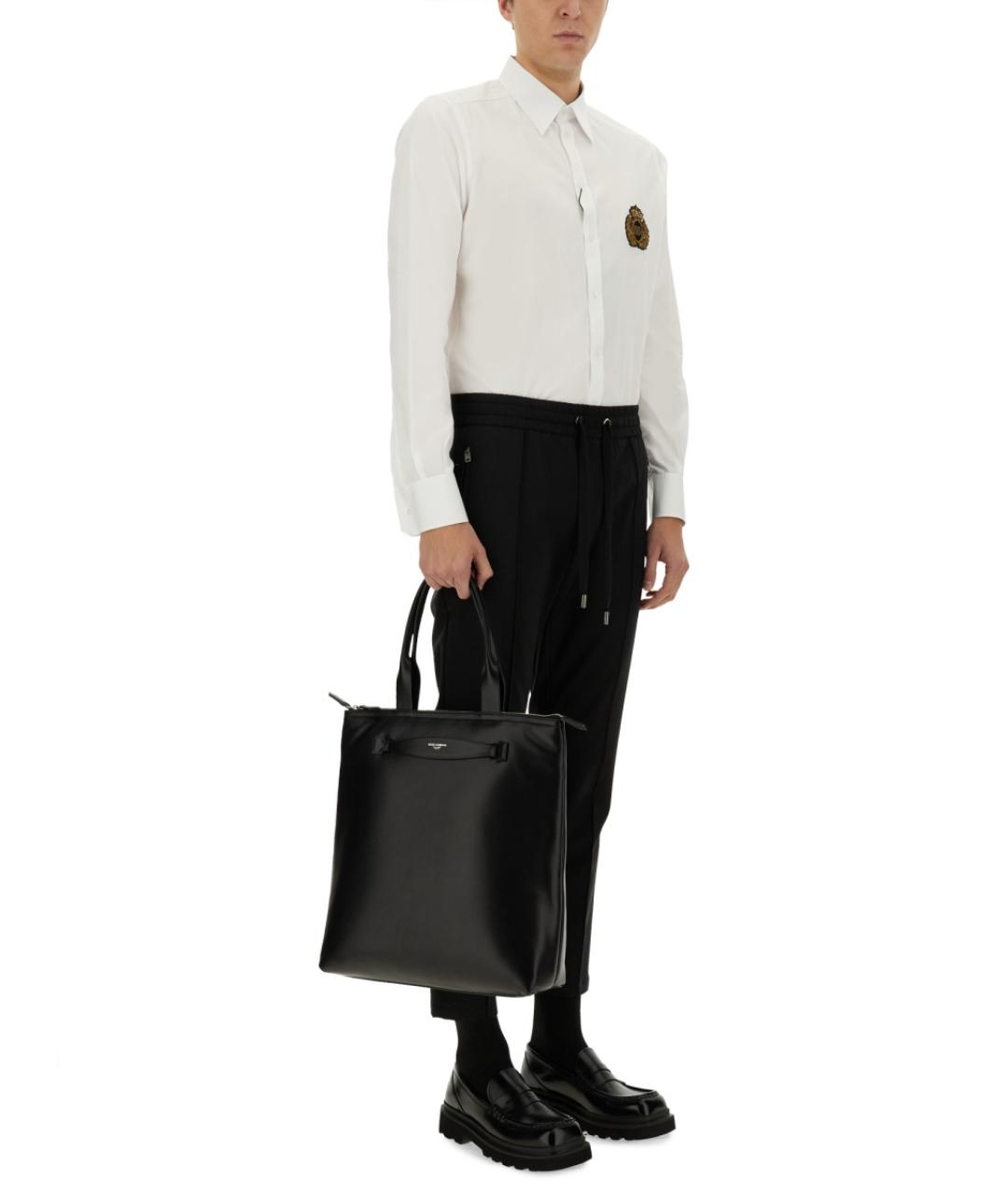 DOLCE&GABBANA Белая хлопковая кэжуал рубашка, фото 4