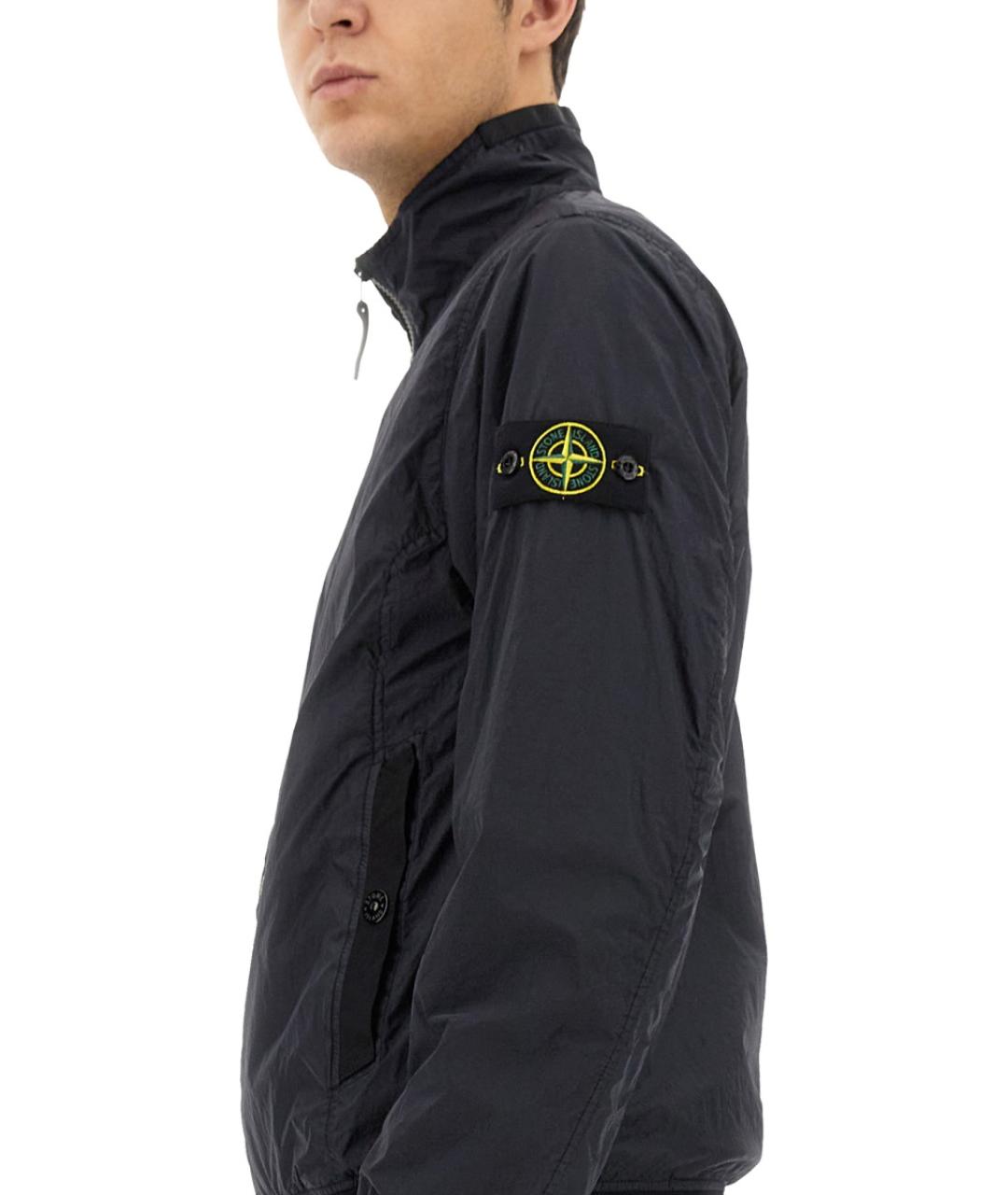 STONE ISLAND Синяя полиуретановая куртка, фото 5
