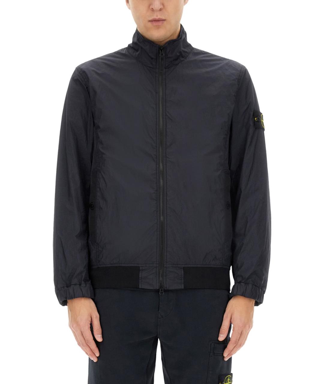 STONE ISLAND Синяя полиуретановая куртка, фото 2