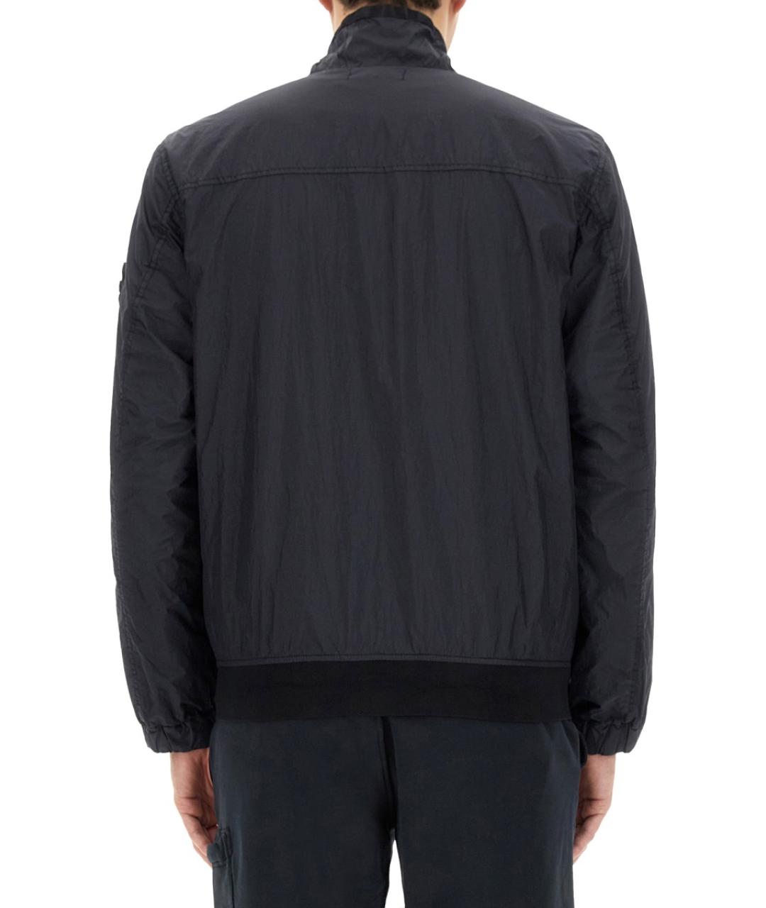 STONE ISLAND Синяя полиуретановая куртка, фото 4