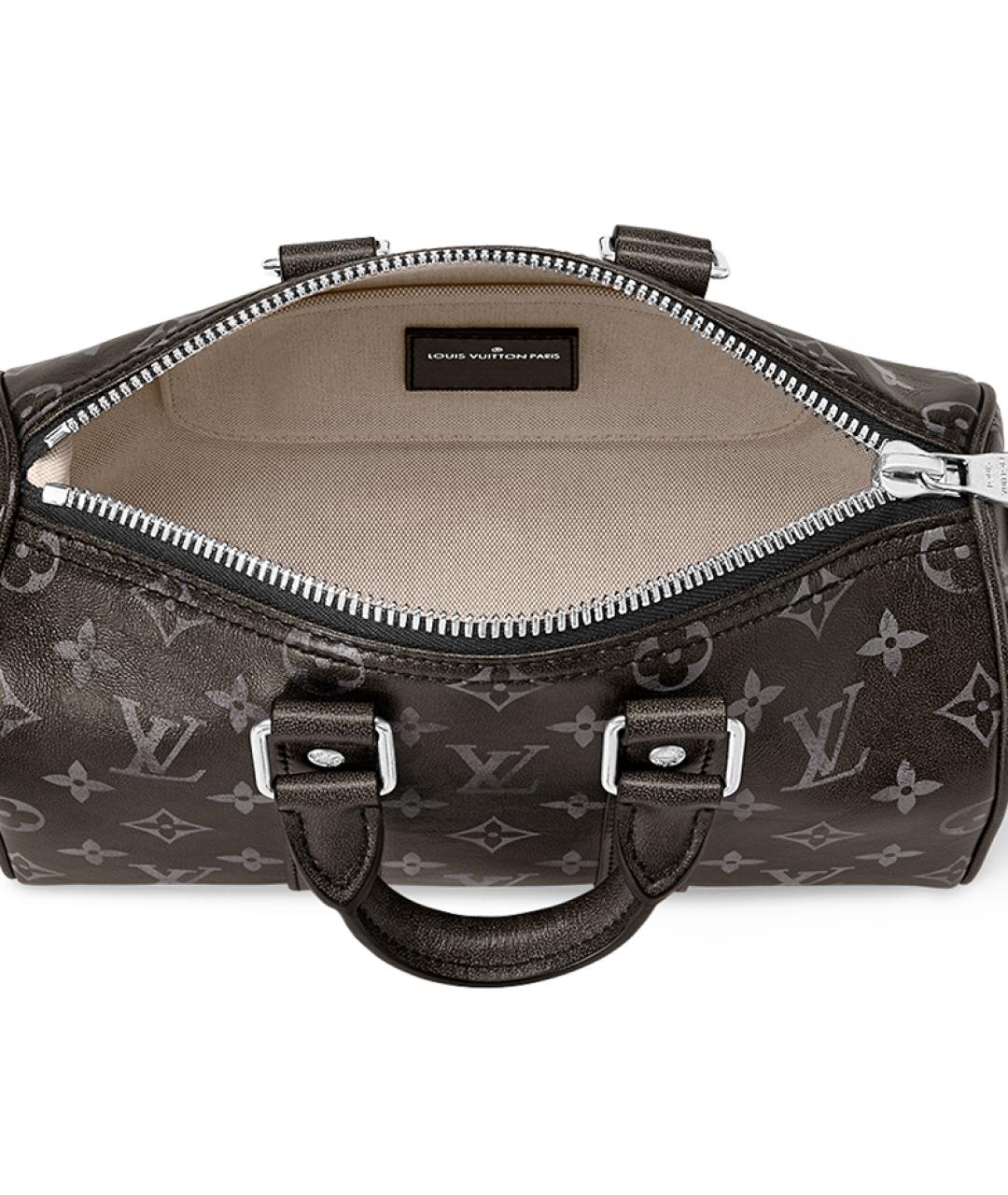LOUIS VUITTON Черная кожаная сумка на плечо, фото 4