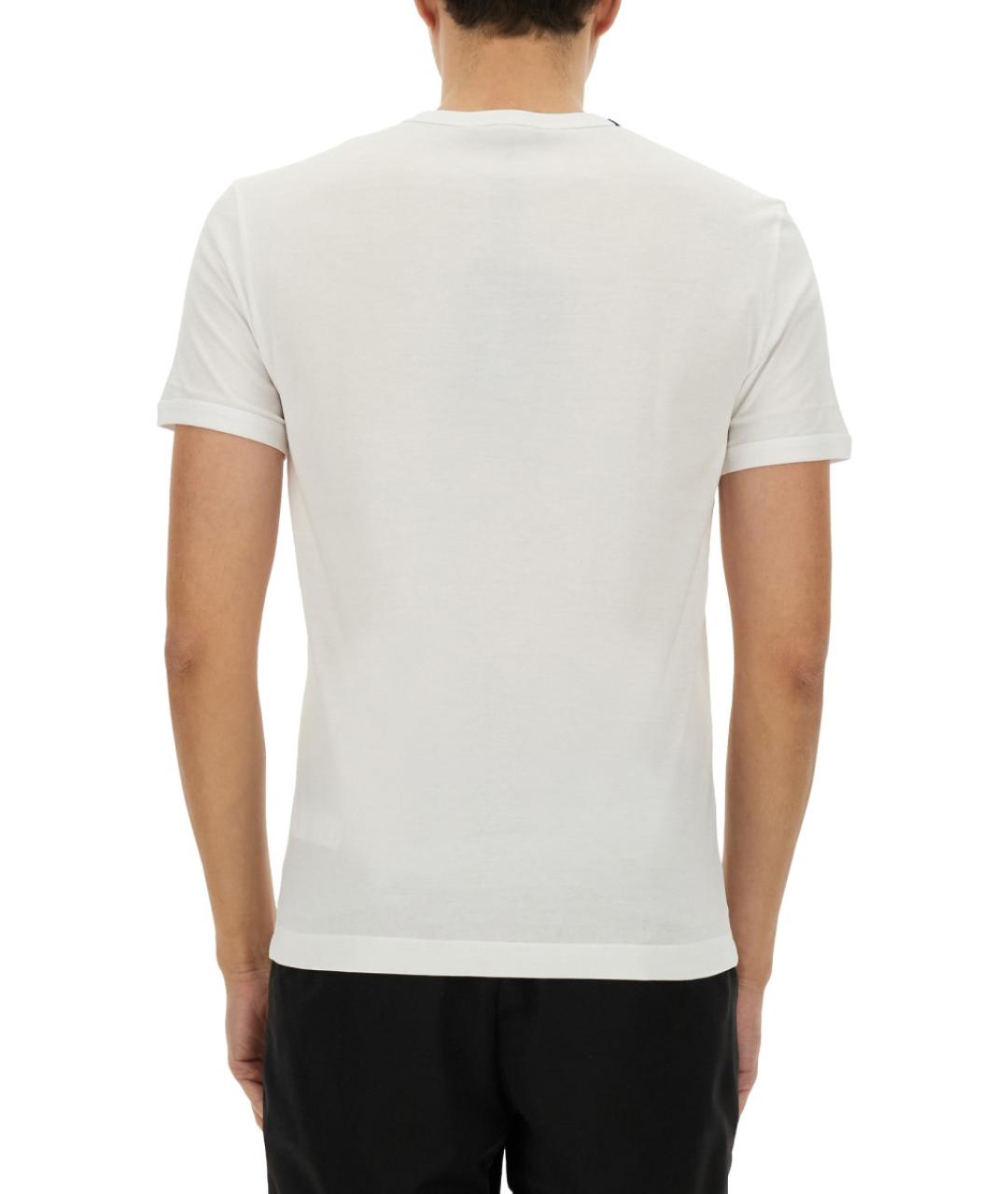 DOLCE&GABBANA Белая хлопковая футболка, фото 3
