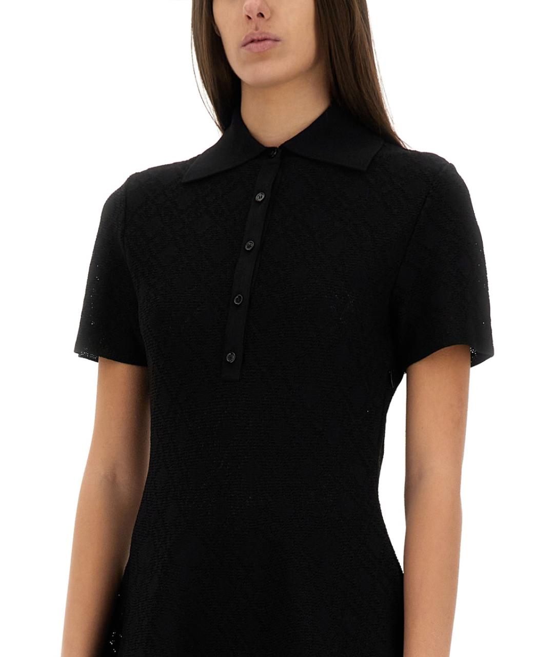 GIVENCHY Черное полиамидовое повседневное платье, фото 4
