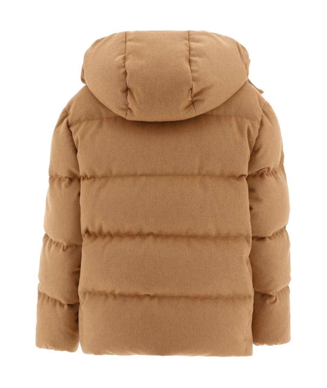 MIU MIU Коричневый шерстяной пуховик, фото 2