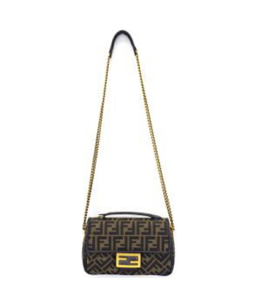 FENDI Коричневая сумка через плечо, фото 5