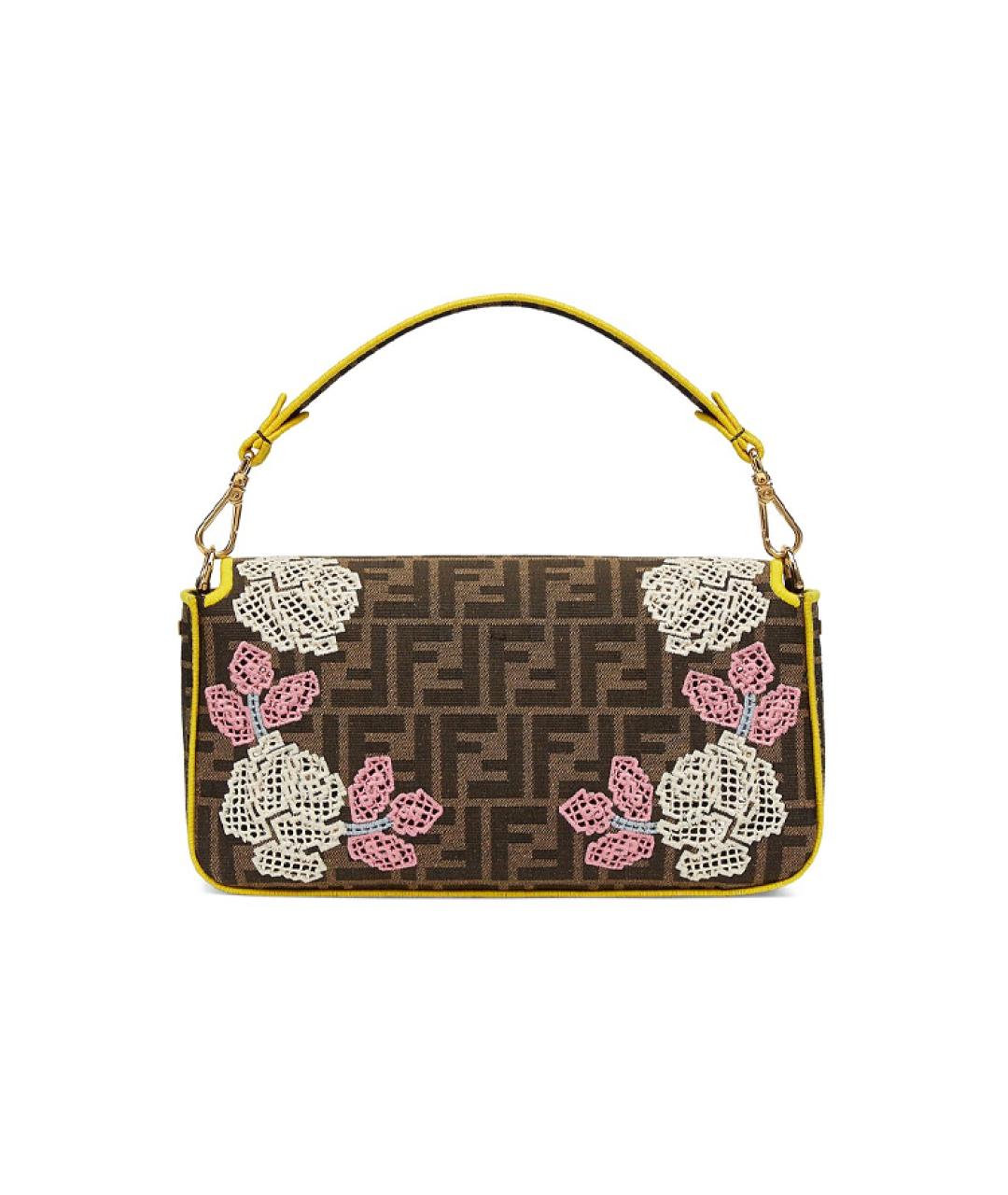 FENDI Коричневая сумка через плечо, фото 3