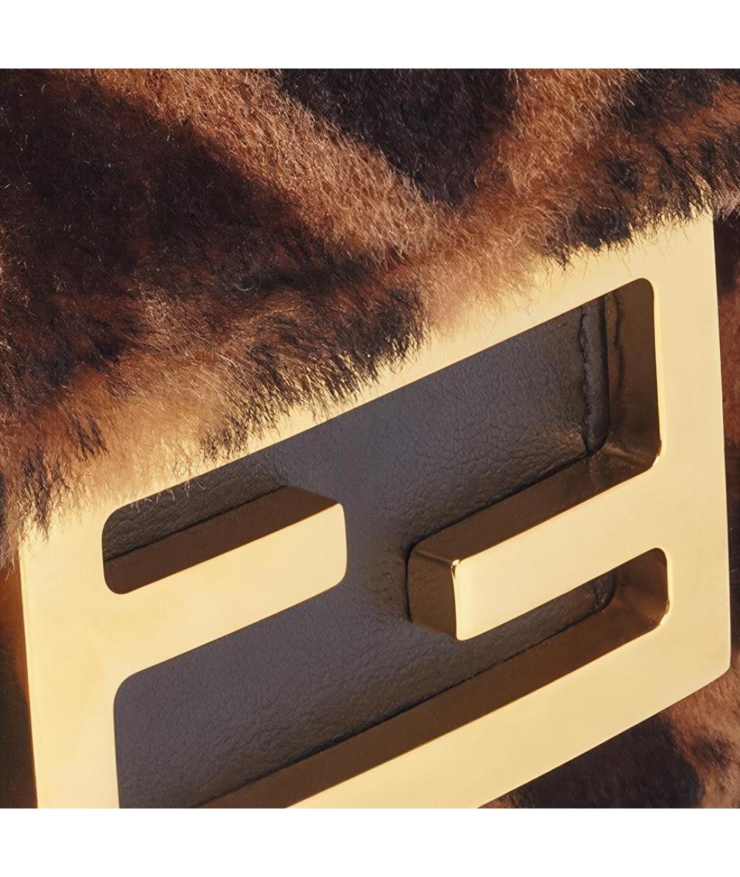 FENDI Коричневая сумка через плечо, фото 6