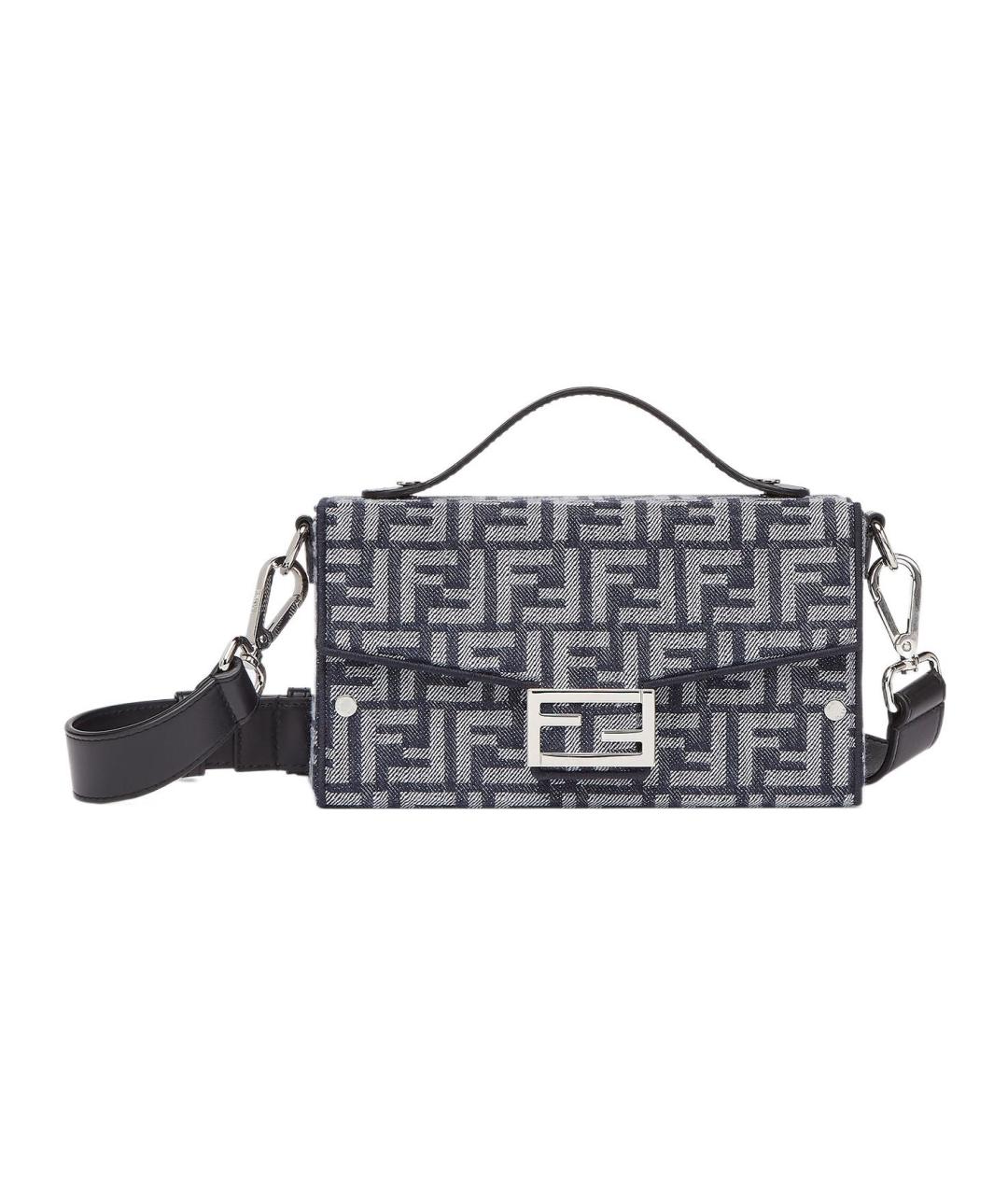 FENDI Темно-синяя сумка на плечо, фото 1