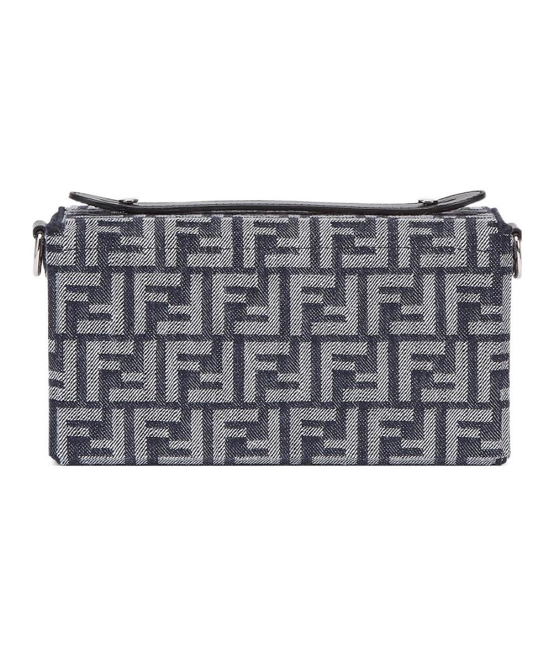 FENDI Темно-синяя сумка на плечо, фото 4