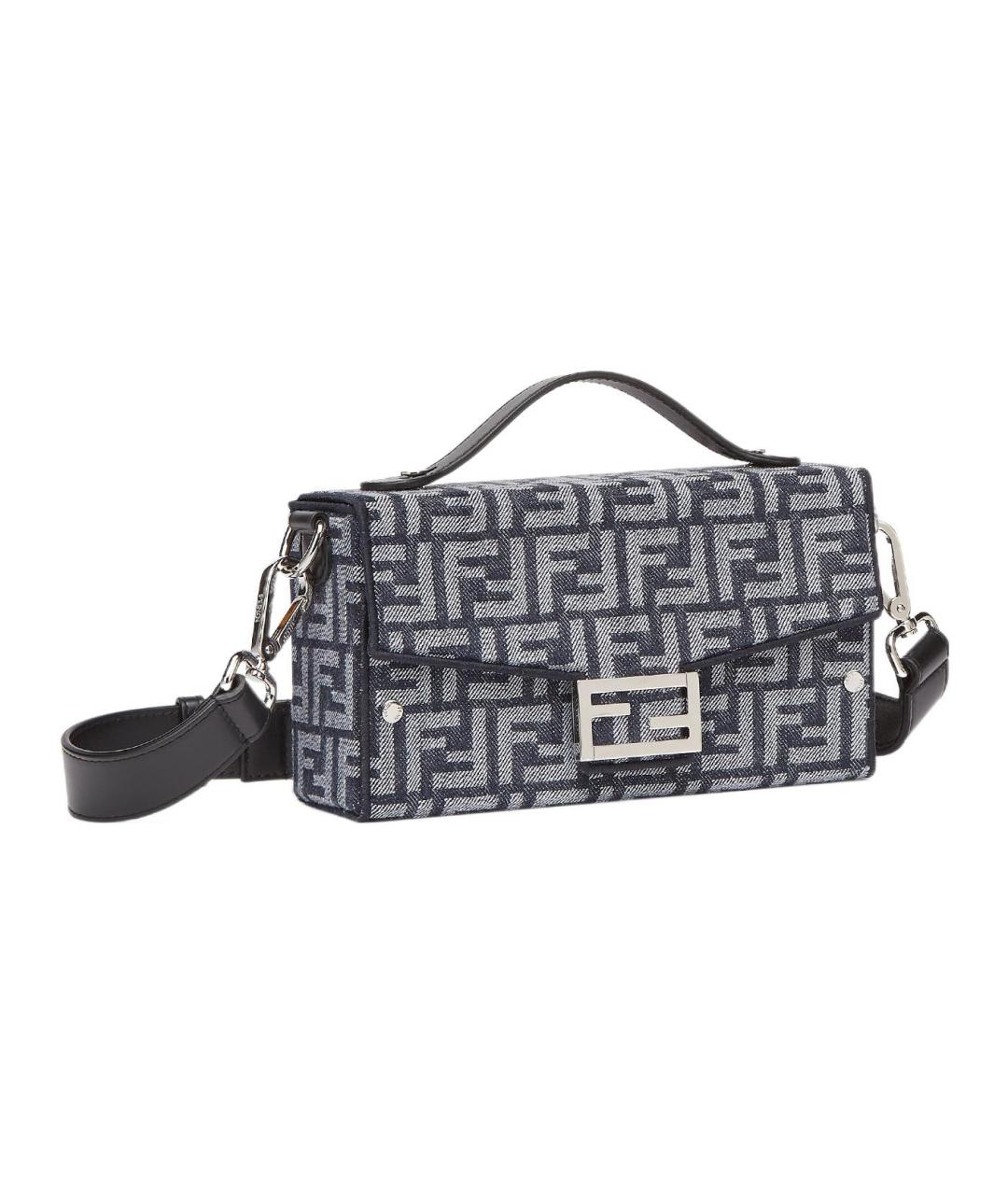 FENDI Темно-синяя сумка на плечо, фото 3