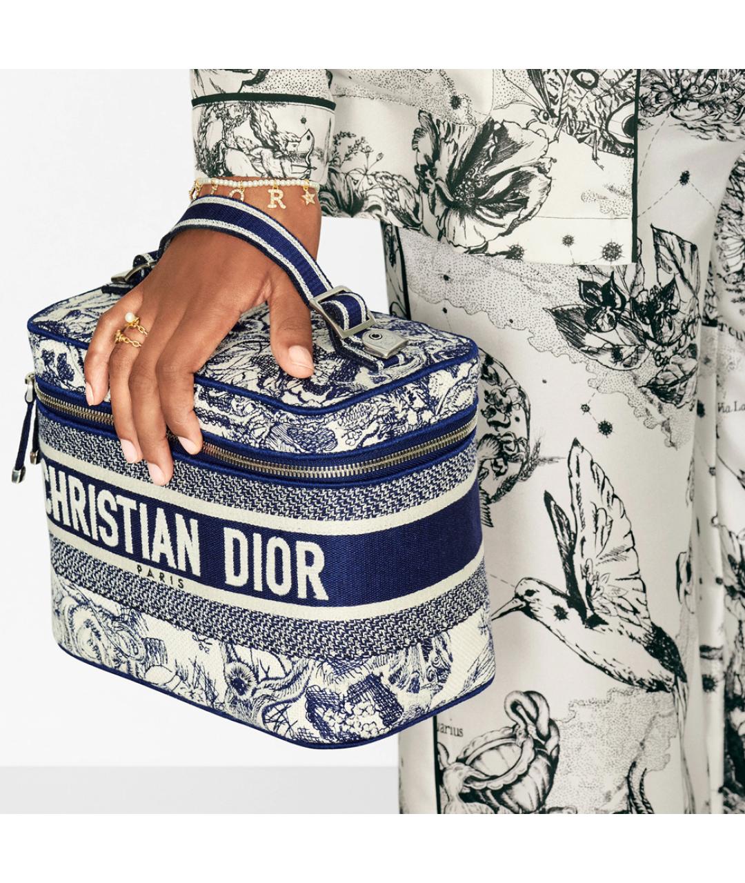 CHRISTIAN DIOR Темно-синяя косметичка, фото 6