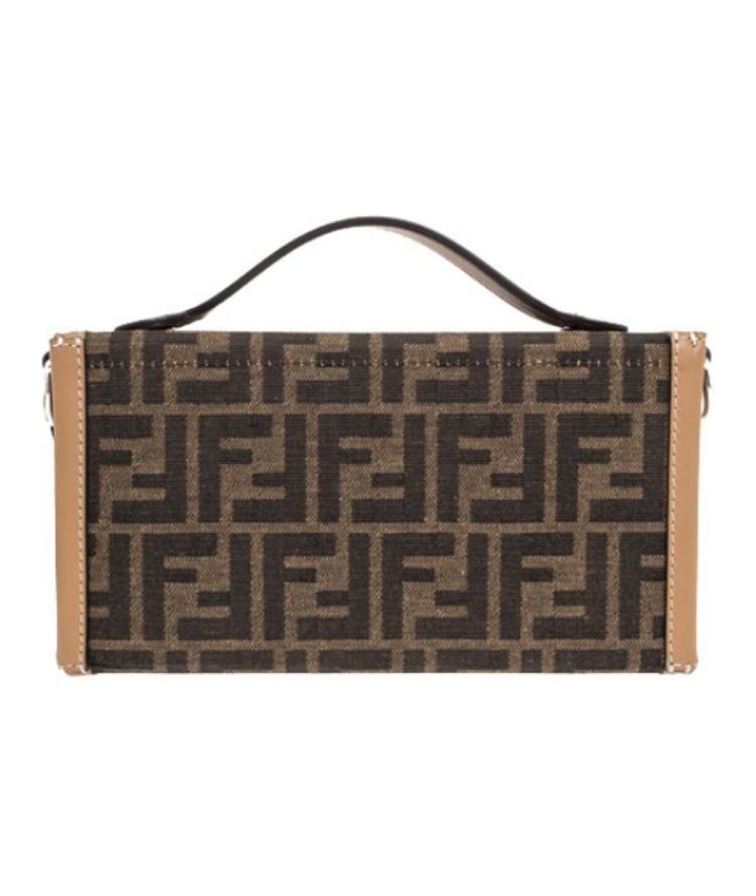 FENDI Коричневая сумка на плечо, фото 3