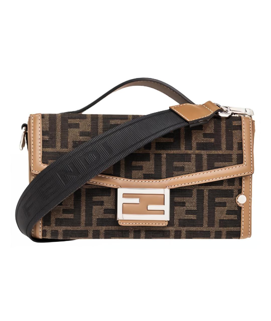 FENDI Коричневая сумка на плечо, фото 1