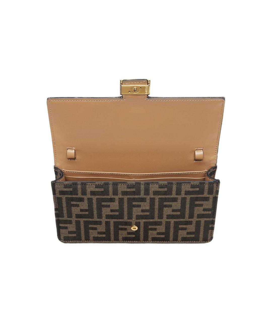 FENDI Коричневая сумка через плечо, фото 4