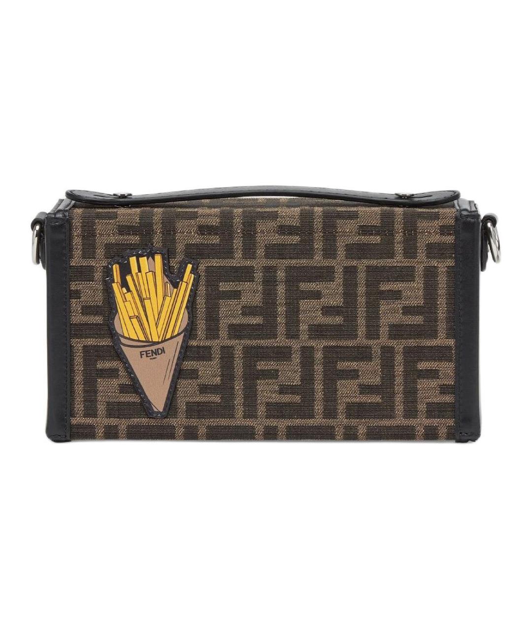 FENDI Коричневая сумка на плечо, фото 3