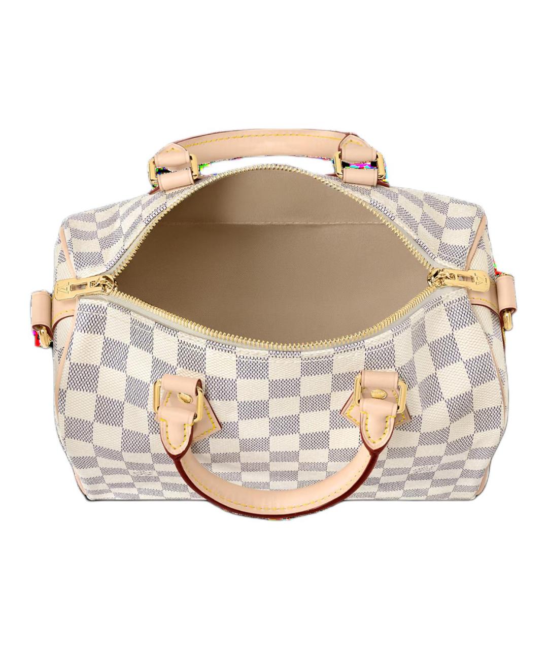 LOUIS VUITTON Бежевая кожаная сумка через плечо, фото 3