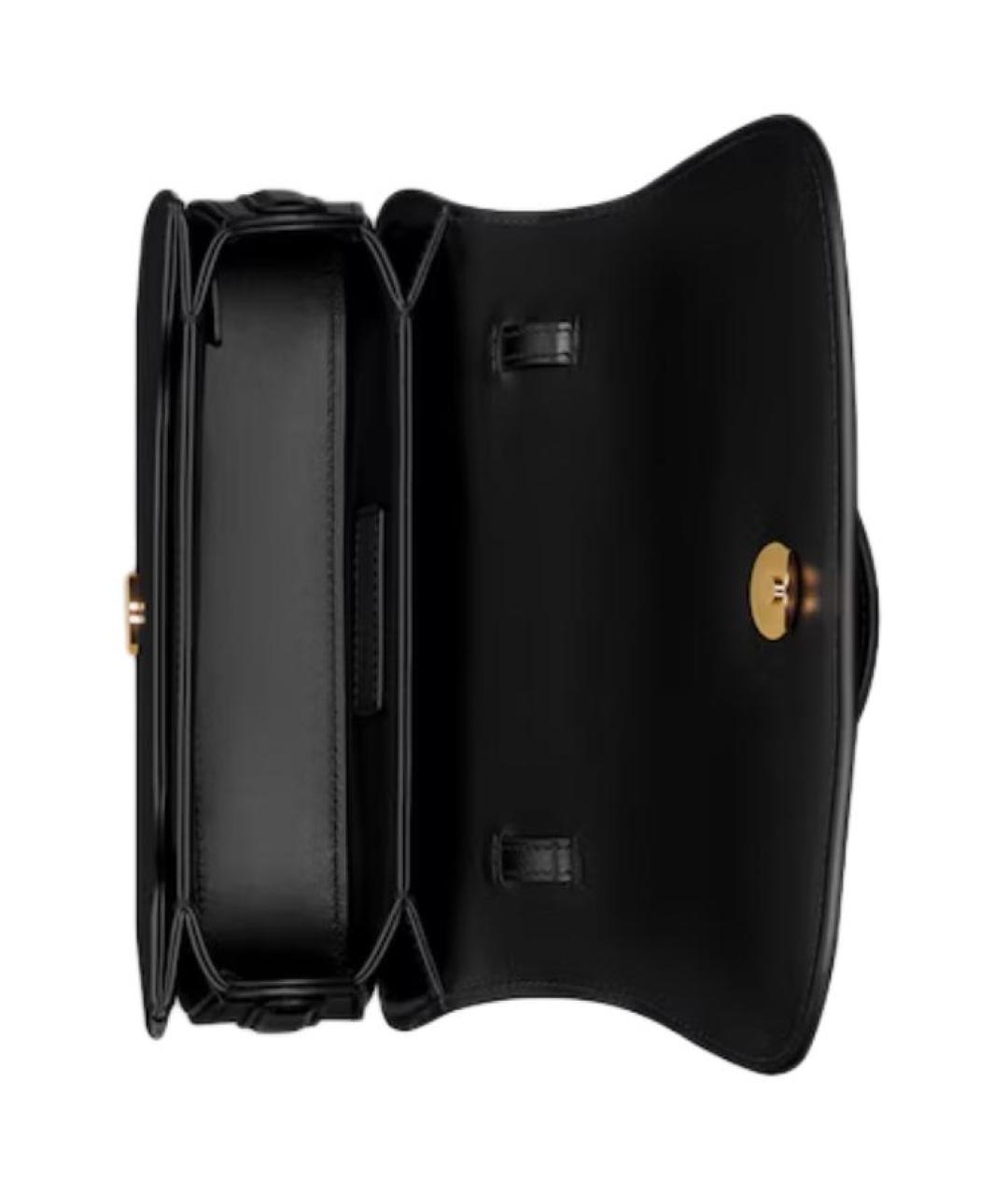 CHRISTIAN DIOR Черная кожаная сумка через плечо, фото 5