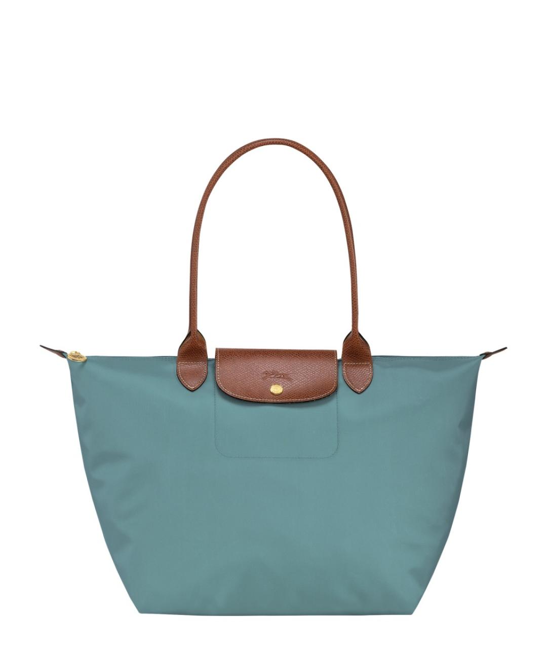 LONGCHAMP Зеленая синтетическая сумка тоут, фото 1