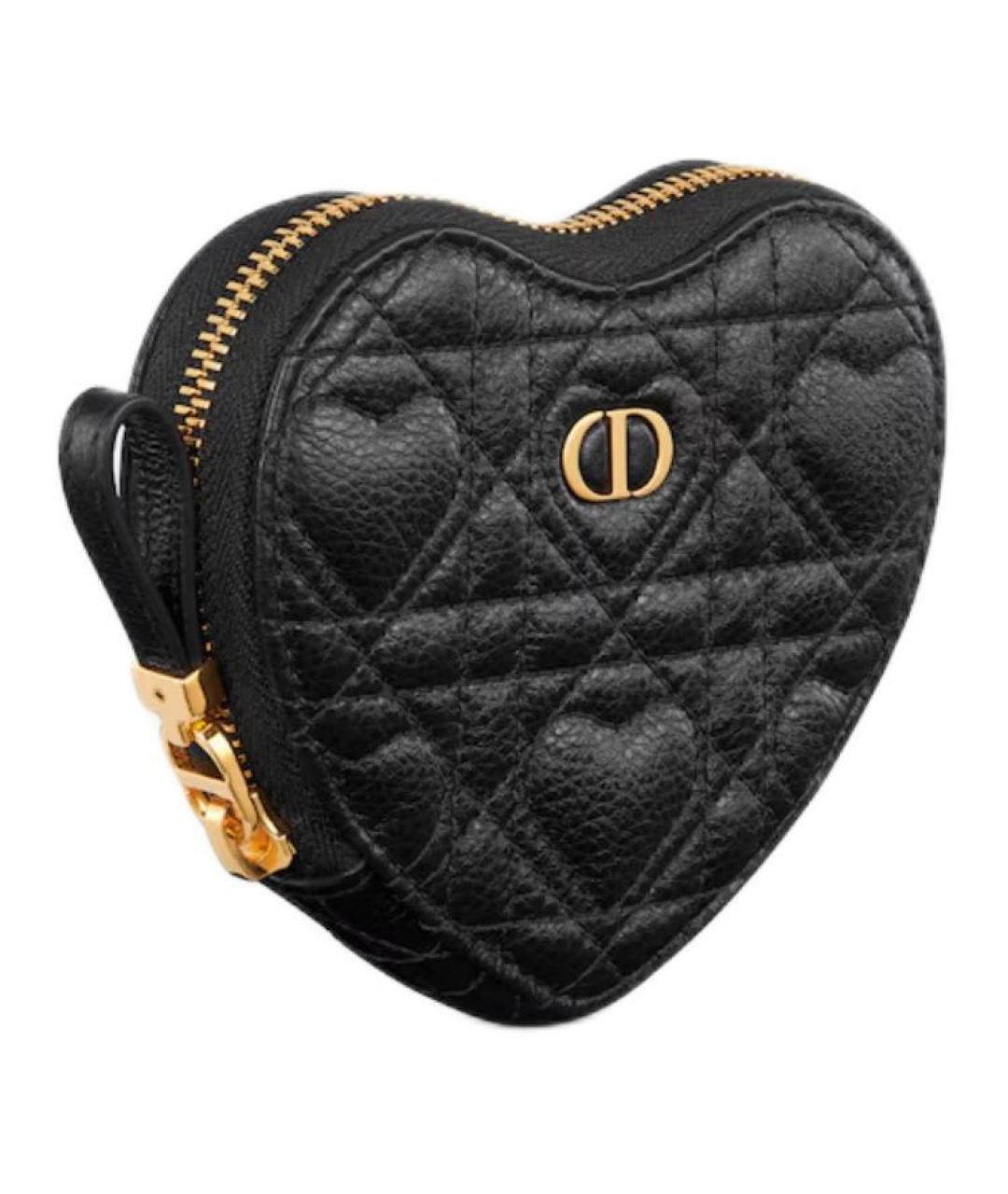 CHRISTIAN DIOR Черная кожаная сумка через плечо, фото 2