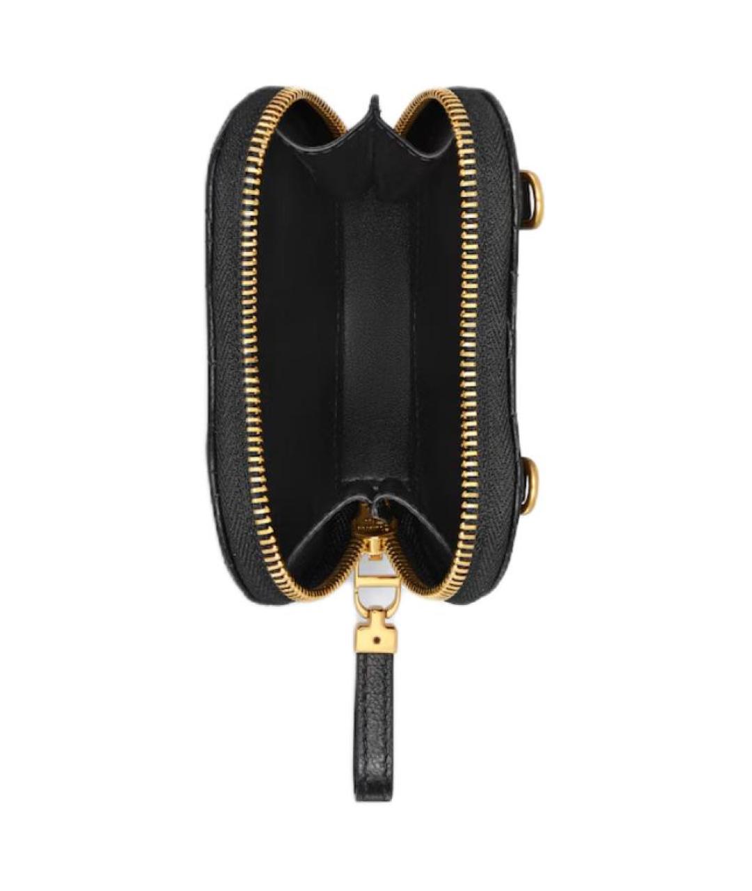 CHRISTIAN DIOR Черная кожаная сумка через плечо, фото 5