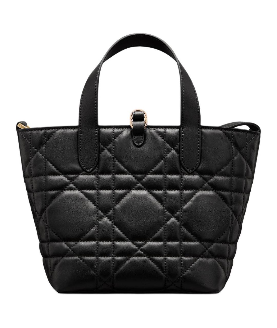 CHRISTIAN DIOR Черная кожаная сумка через плечо, фото 2