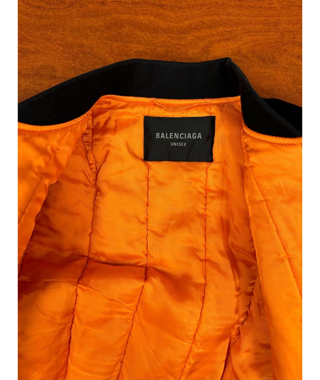 BALENCIAGA Черная атласная куртка, фото 7