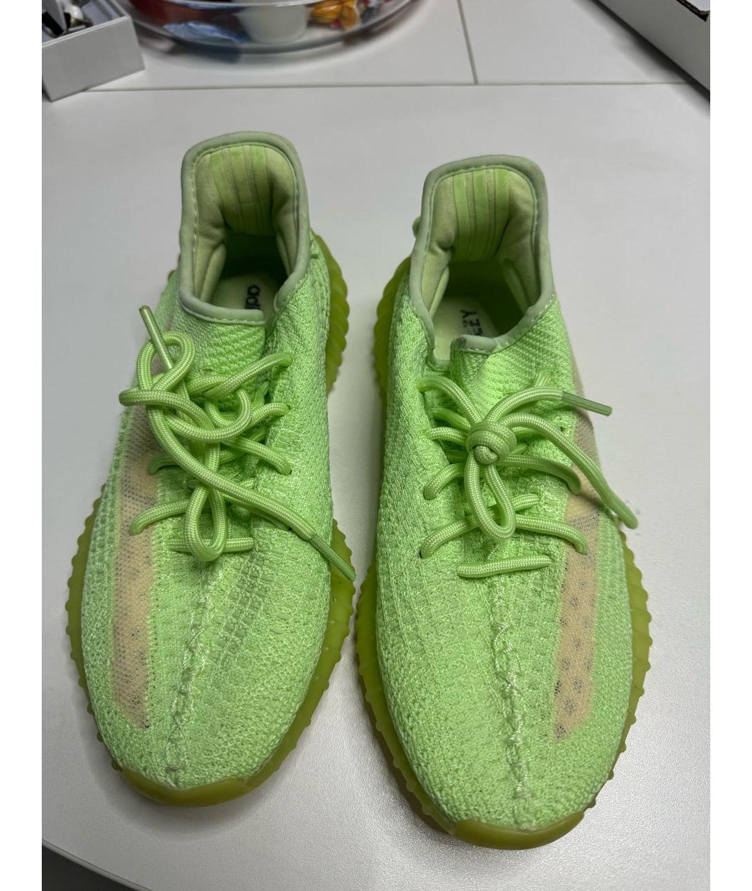 ADIDAS YEEZY Салатовые кроссовки, фото 2