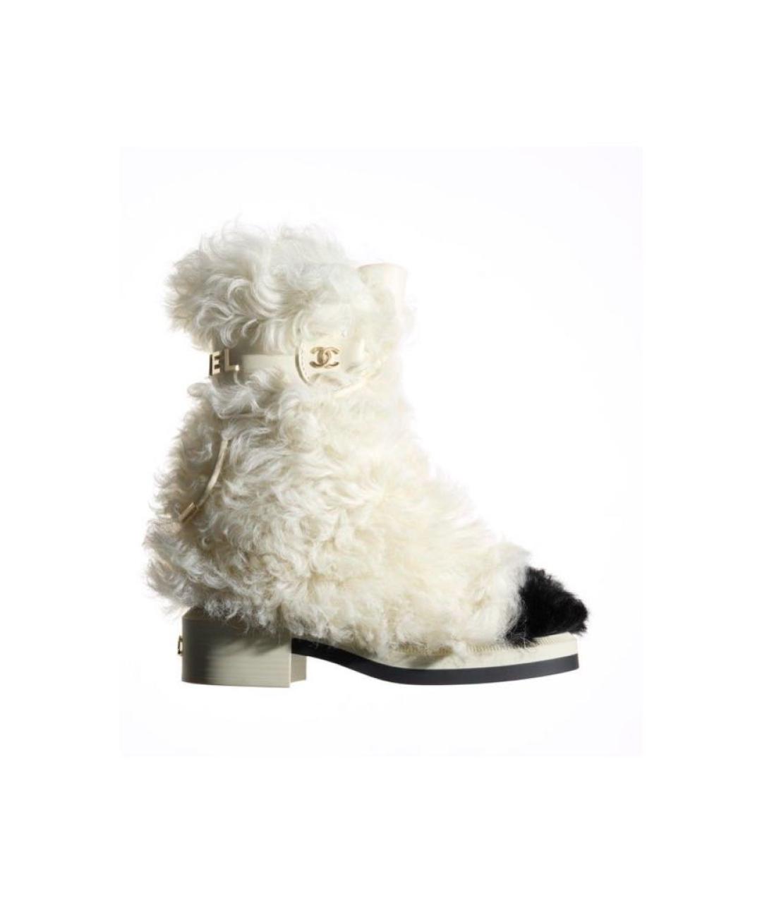 CHANEL Белые ботинки, фото 9