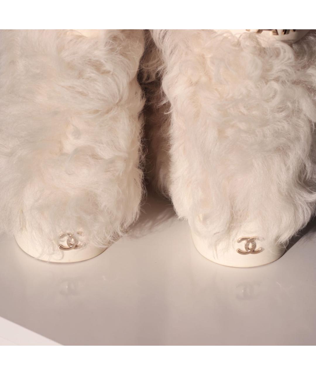 CHANEL Белые ботинки, фото 5