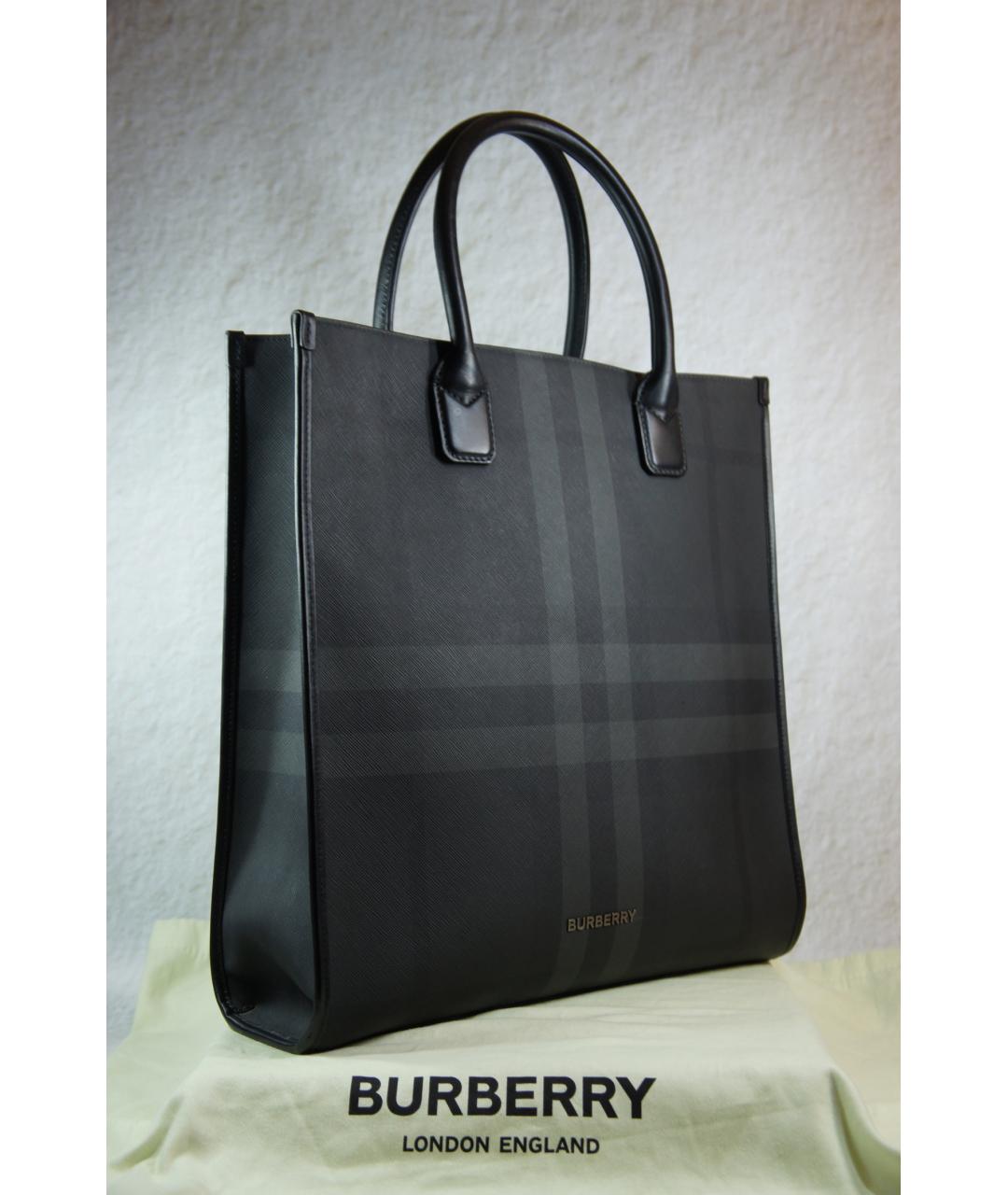 BURBERRY Серая сумка тоут, фото 3